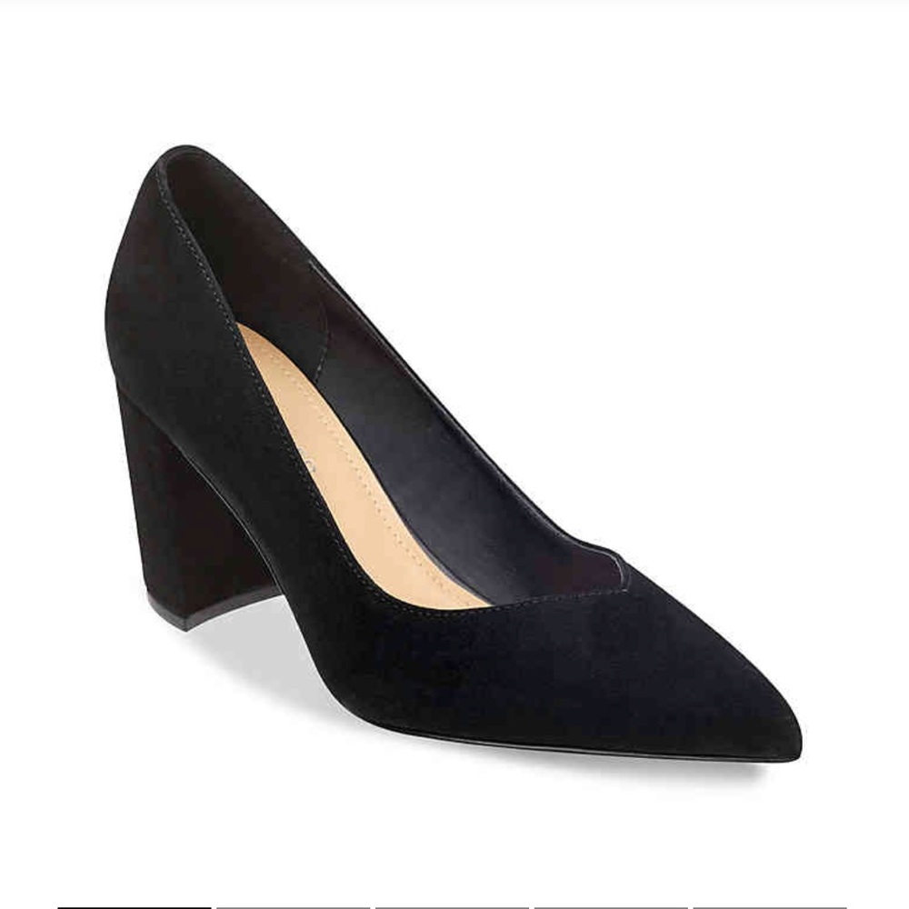 Marc Fisher Suede Caitlin Block Heel Pump 7